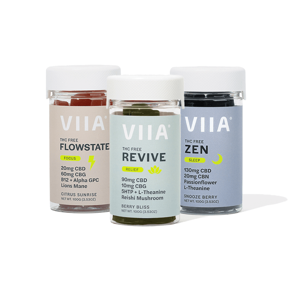 CBD Gummy Bundle - Focus, Sleep & Relief | VIIA