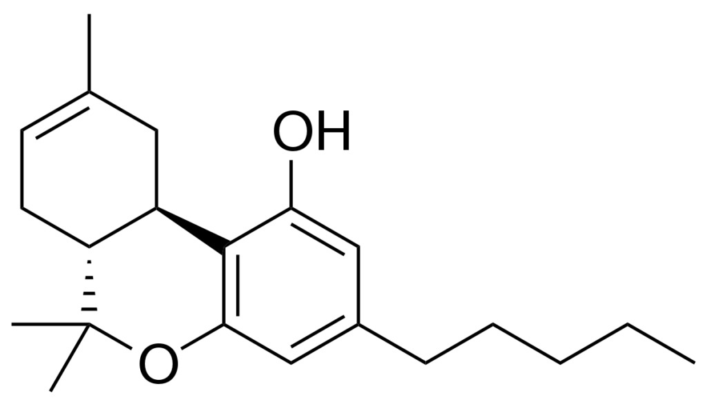 chemical structure of delta 8 THC